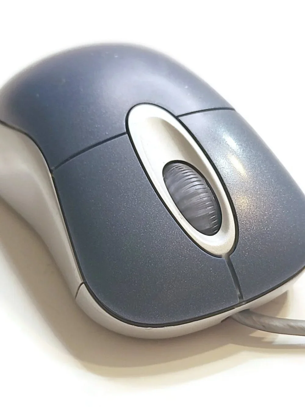 Microsoft Optical USB Mouse Blue PS/2 Compatible Model X08-72983 Tested WORKS